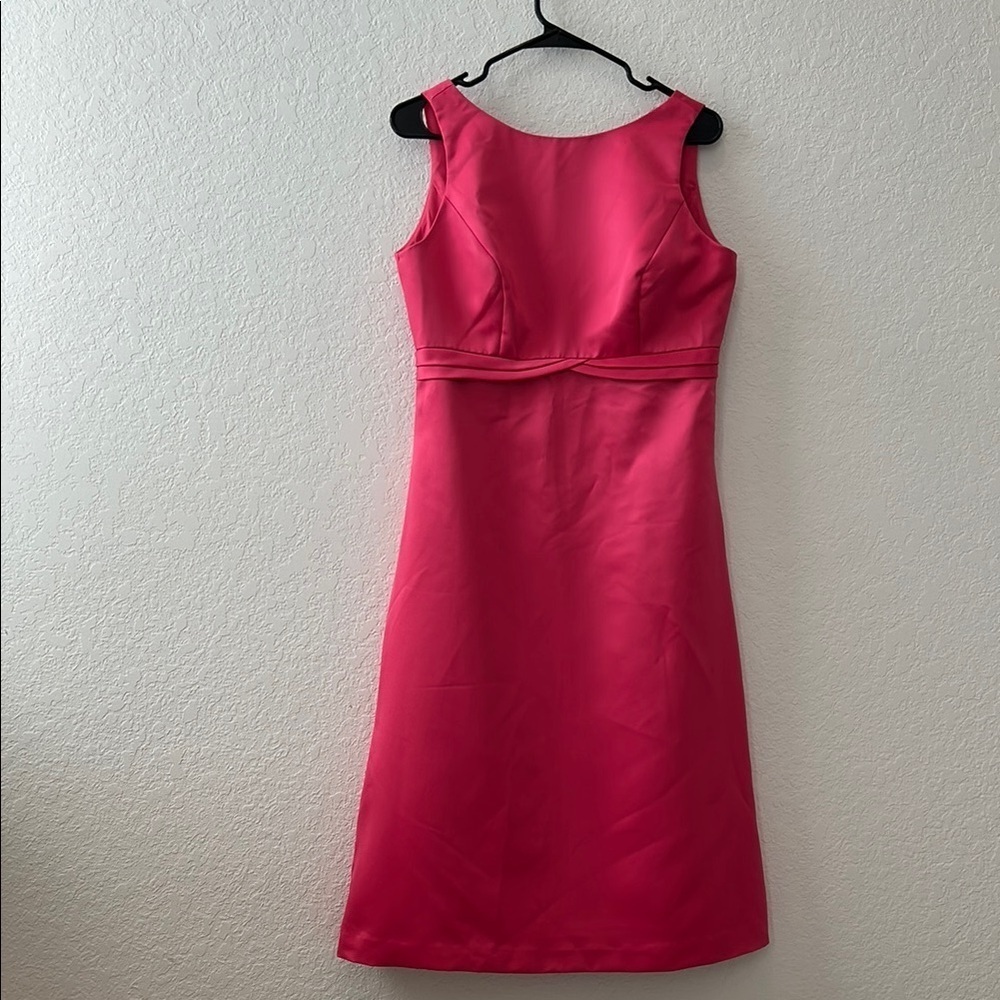 ALFRED SUNG Pink Midi Dress